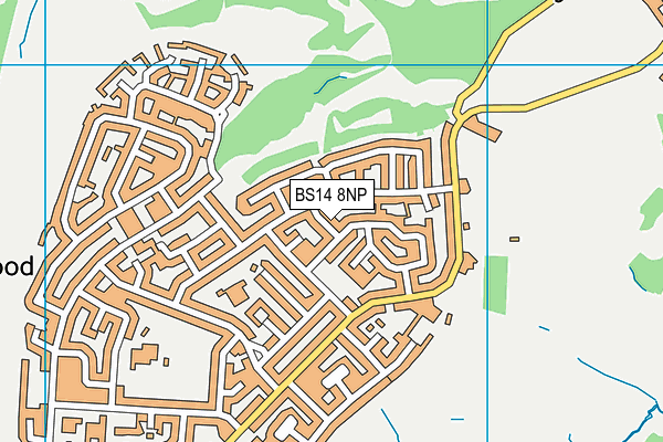 BS14 8NP map - OS VectorMap District (Ordnance Survey)