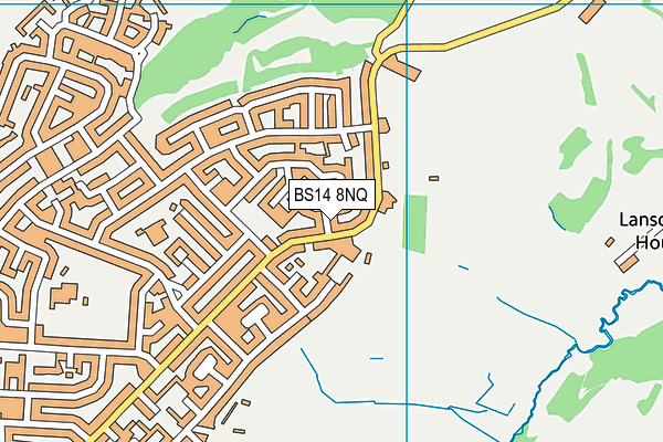 BS14 8NQ map - OS VectorMap District (Ordnance Survey)