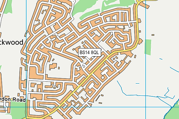 BS14 8QL map - OS VectorMap District (Ordnance Survey)