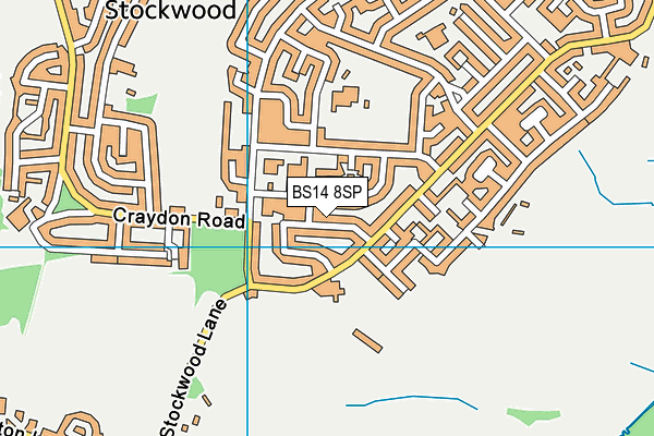 BS14 8SP map - OS VectorMap District (Ordnance Survey)