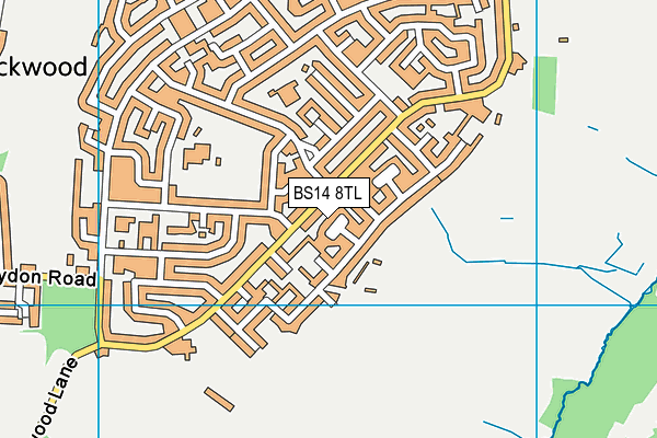 BS14 8TL map - OS VectorMap District (Ordnance Survey)