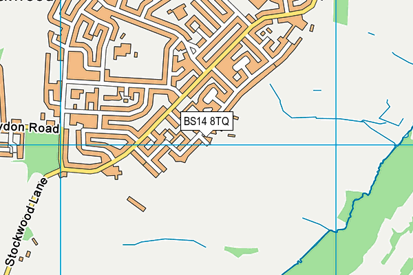 BS14 8TQ map - OS VectorMap District (Ordnance Survey)