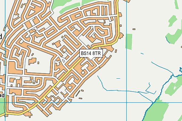 BS14 8TR map - OS VectorMap District (Ordnance Survey)