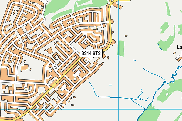 BS14 8TS map - OS VectorMap District (Ordnance Survey)