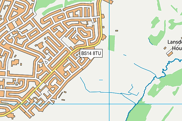 BS14 8TU map - OS VectorMap District (Ordnance Survey)