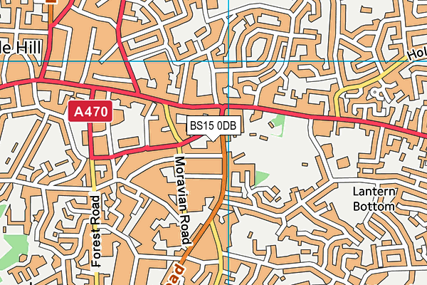 BS15 0DB map - OS VectorMap District (Ordnance Survey)