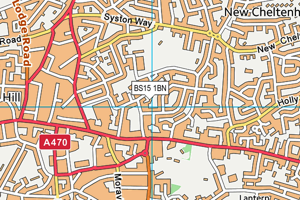 BS15 1BN map - OS VectorMap District (Ordnance Survey)