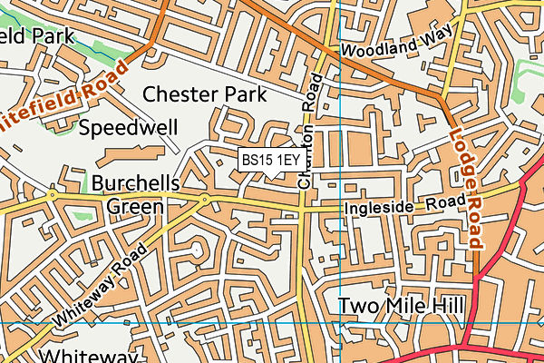 BS15 1EY map - OS VectorMap District (Ordnance Survey)