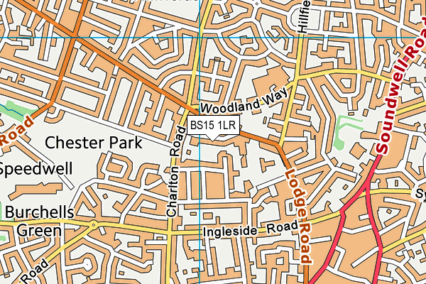 BS15 1LR map - OS VectorMap District (Ordnance Survey)