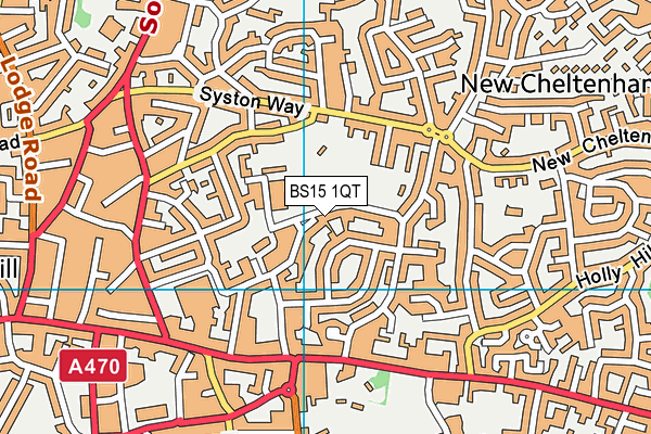 BS15 1QT map - OS VectorMap District (Ordnance Survey)