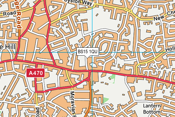 BS15 1QU map - OS VectorMap District (Ordnance Survey)
