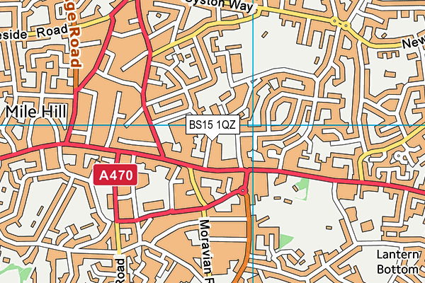 BS15 1QZ map - OS VectorMap District (Ordnance Survey)