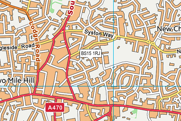 BS15 1RJ map - OS VectorMap District (Ordnance Survey)