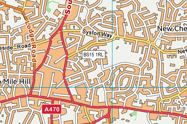 BS15 1RL map - OS VectorMap District (Ordnance Survey)