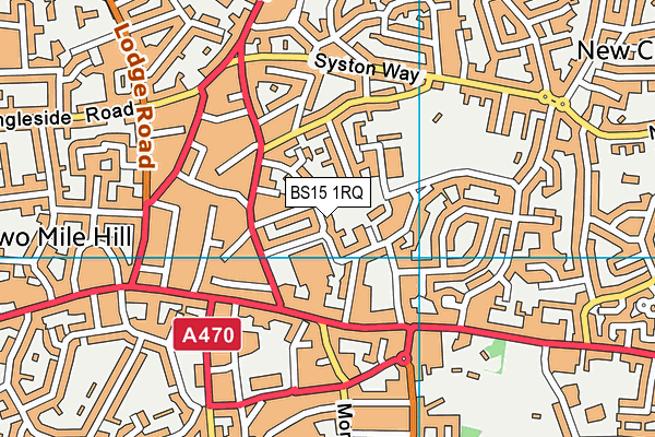 BS15 1RQ map - OS VectorMap District (Ordnance Survey)