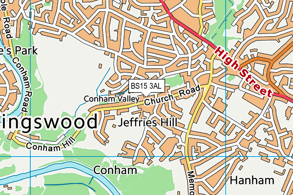 BS15 3AL map - OS VectorMap District (Ordnance Survey)