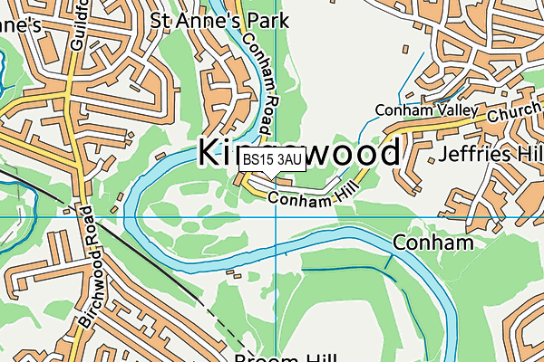 BS15 3AU map - OS VectorMap District (Ordnance Survey)