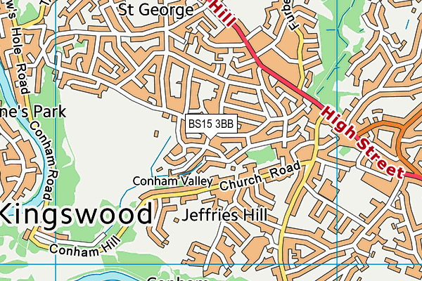 BS15 3BB map - OS VectorMap District (Ordnance Survey)