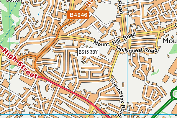 BS15 3BY map - OS VectorMap District (Ordnance Survey)