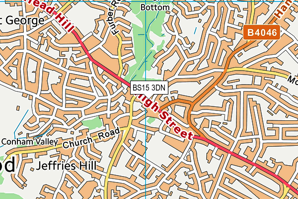 BS15 3DN map - OS VectorMap District (Ordnance Survey)
