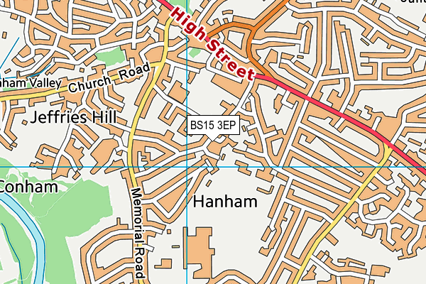 BS15 3EP map - OS VectorMap District (Ordnance Survey)