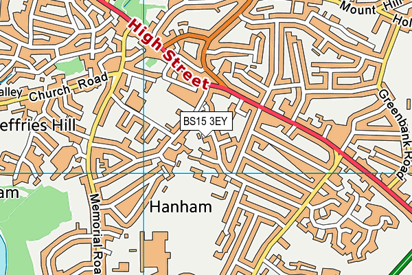 BS15 3EY map - OS VectorMap District (Ordnance Survey)