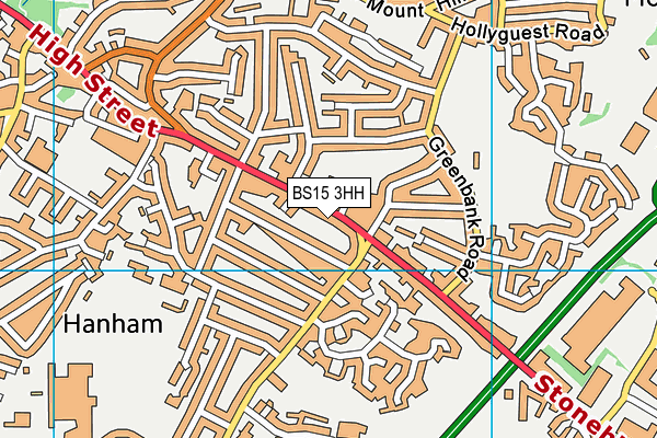 BS15 3HH map - OS VectorMap District (Ordnance Survey)