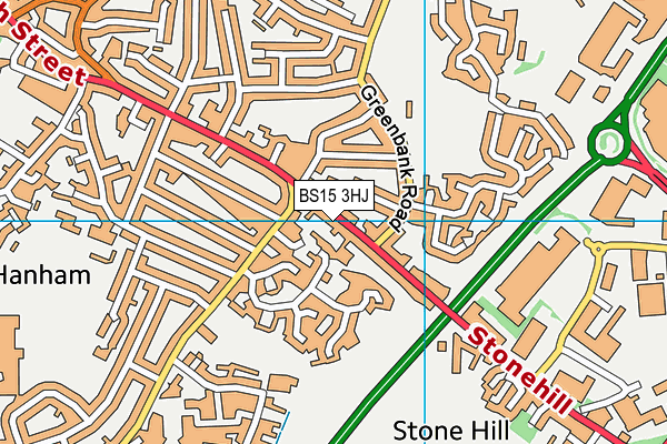 BS15 3HJ map - OS VectorMap District (Ordnance Survey)