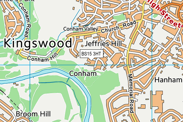 BS15 3HT map - OS VectorMap District (Ordnance Survey)