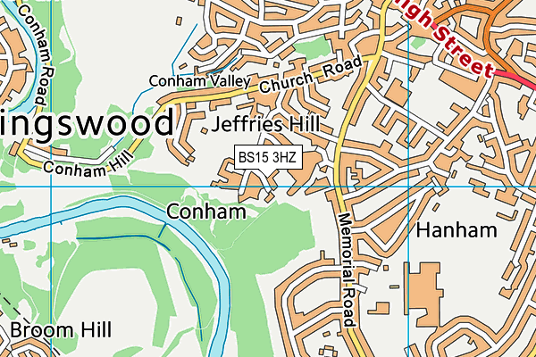 BS15 3HZ map - OS VectorMap District (Ordnance Survey)