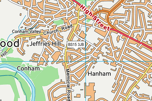 BS15 3JB map - OS VectorMap District (Ordnance Survey)