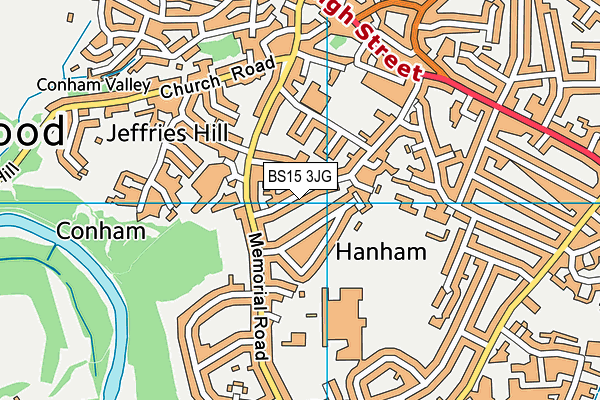 BS15 3JG map - OS VectorMap District (Ordnance Survey)