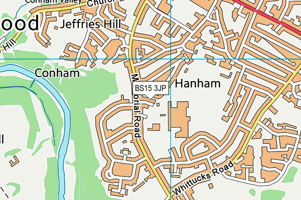 BS15 3JP map - OS VectorMap District (Ordnance Survey)