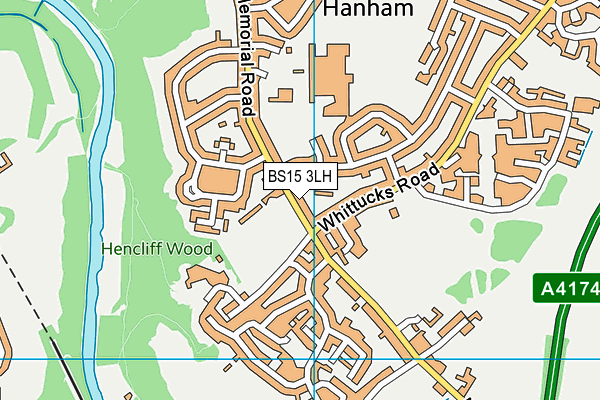 BS15 3LH map - OS VectorMap District (Ordnance Survey)