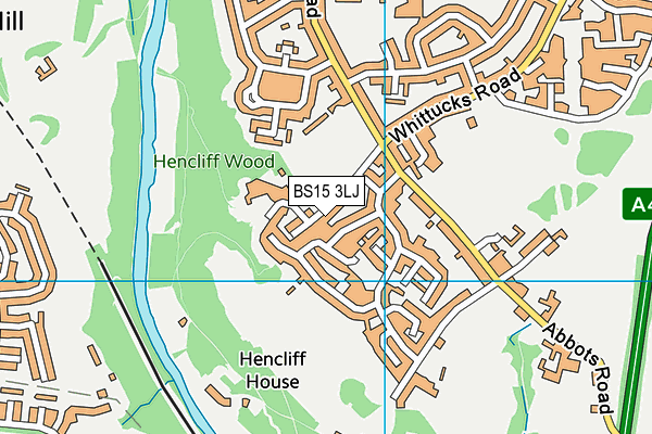 Hanham Common map (BS15 3LJ) - OS VectorMap District (Ordnance Survey)