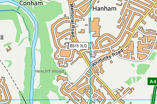 BS15 3LQ map - OS VectorMap District (Ordnance Survey)
