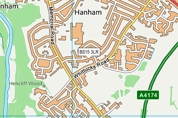 BS15 3LR map - OS VectorMap District (Ordnance Survey)