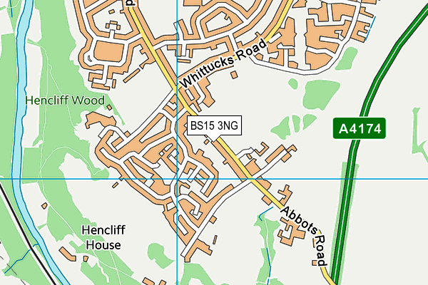 BS15 3NG map - OS VectorMap District (Ordnance Survey)