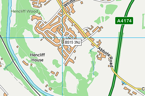 BS15 3NJ map - OS VectorMap District (Ordnance Survey)