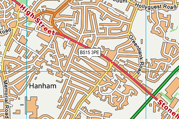 BS15 3PE map - OS VectorMap District (Ordnance Survey)