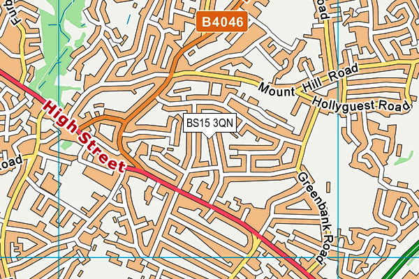 BS15 3QN map - OS VectorMap District (Ordnance Survey)