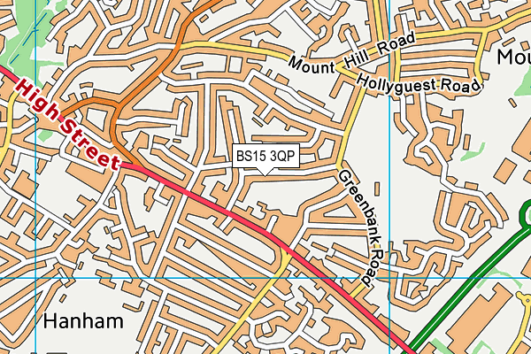 BS15 3QP map - OS VectorMap District (Ordnance Survey)