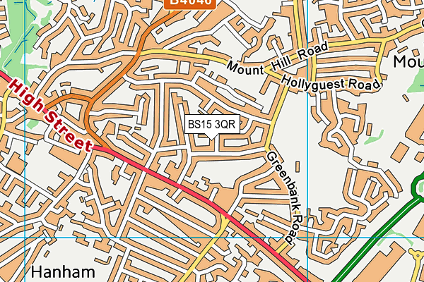 BS15 3QR map - OS VectorMap District (Ordnance Survey)