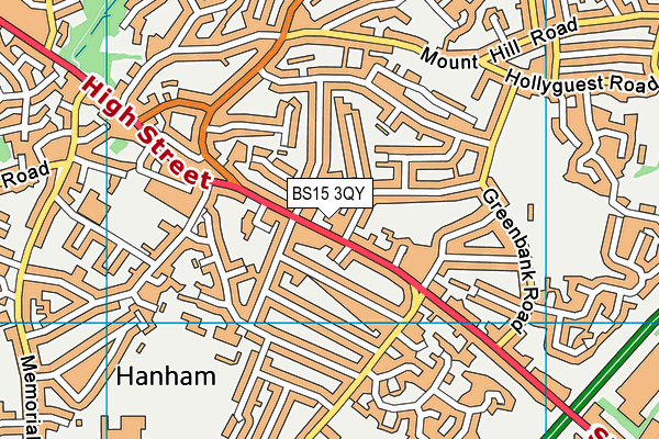 BS15 3QY map - OS VectorMap District (Ordnance Survey)