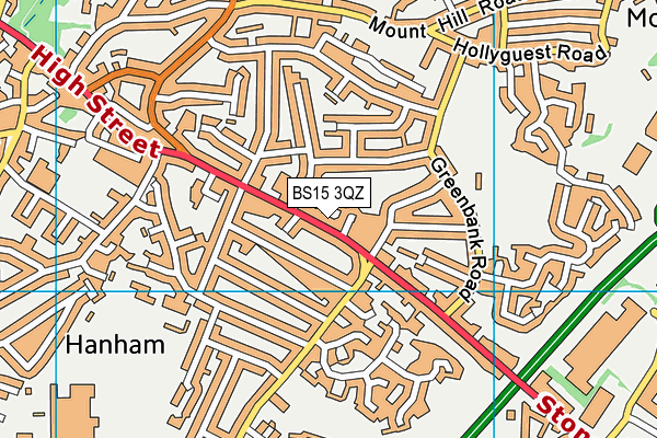 BS15 3QZ map - OS VectorMap District (Ordnance Survey)