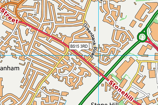 BS15 3RD map - OS VectorMap District (Ordnance Survey)