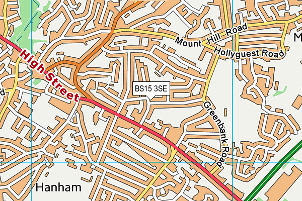 BS15 3SE map - OS VectorMap District (Ordnance Survey)