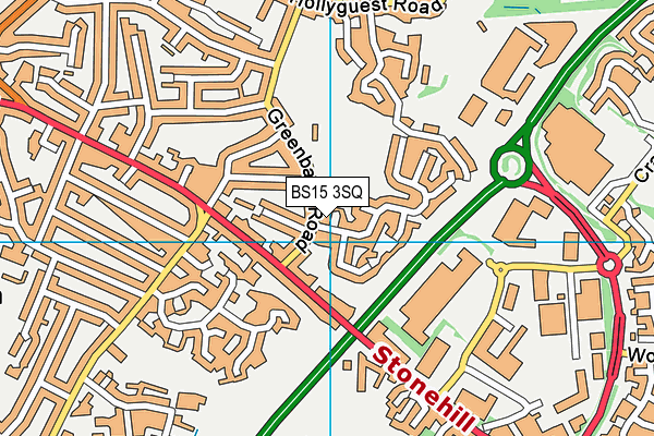 BS15 3SQ map - OS VectorMap District (Ordnance Survey)