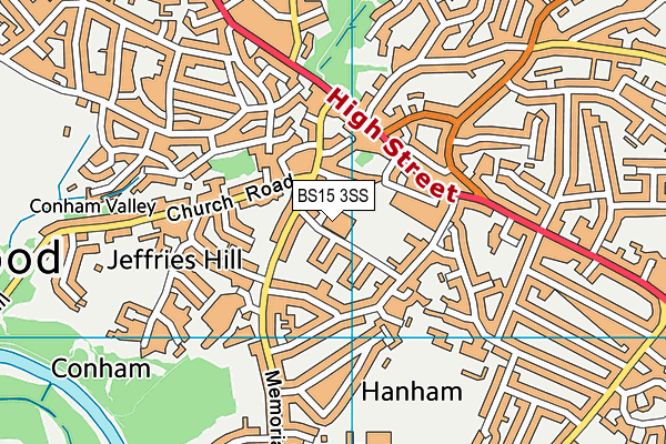 BS15 3SS map - OS VectorMap District (Ordnance Survey)