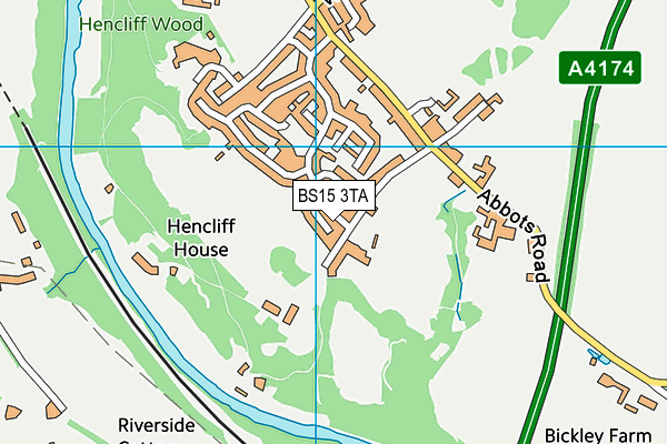 BS15 3TA map - OS VectorMap District (Ordnance Survey)